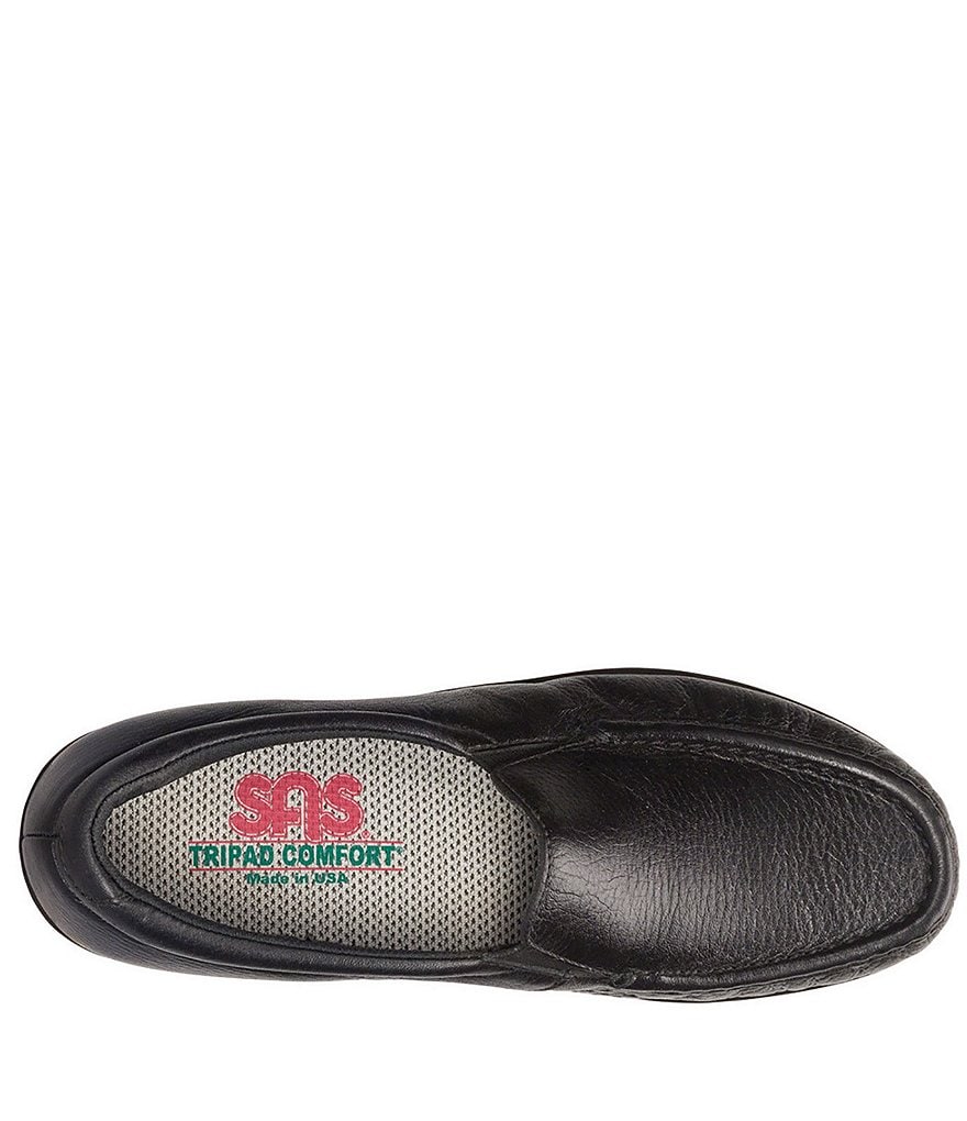SAS Twin Leather Moc Toe Loafers