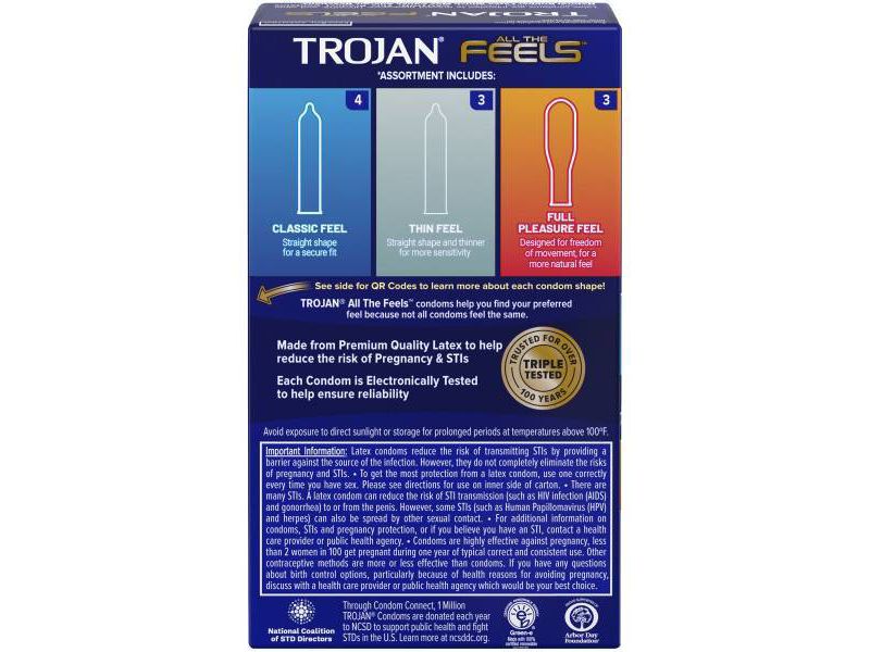 Trojan All the Feels Condoms - 10ct