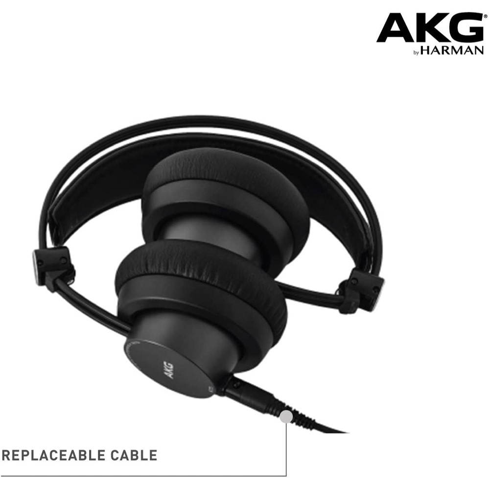 AKG K175 Closed Back Supra-aural Studio Headphones Black