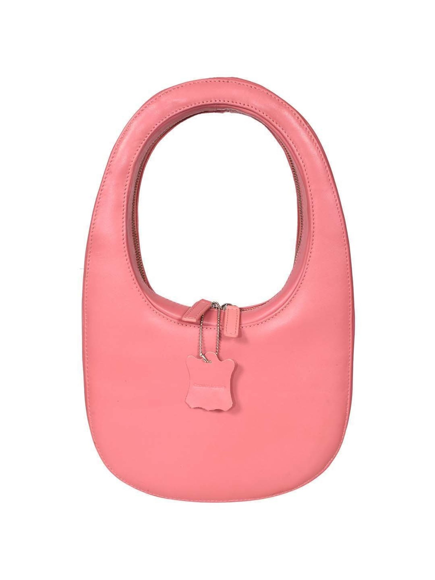 SASSORA Pink Solid Medium Hobo Shoulder Bag