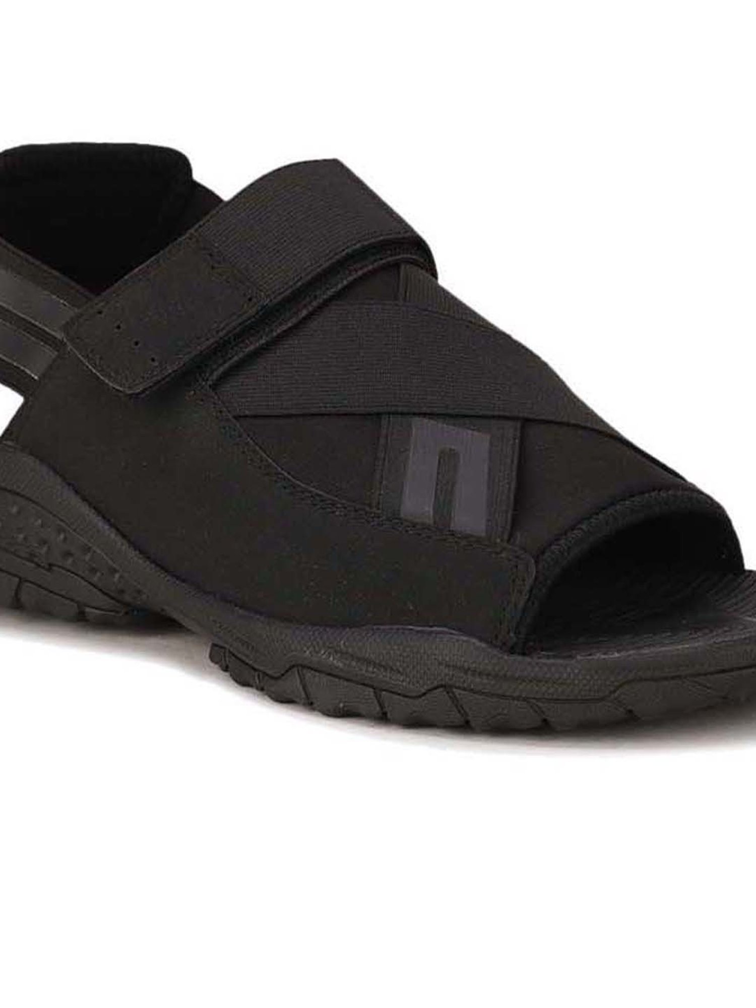 Power by Bata Men's Pitch Black Ankle Strap Sandals
