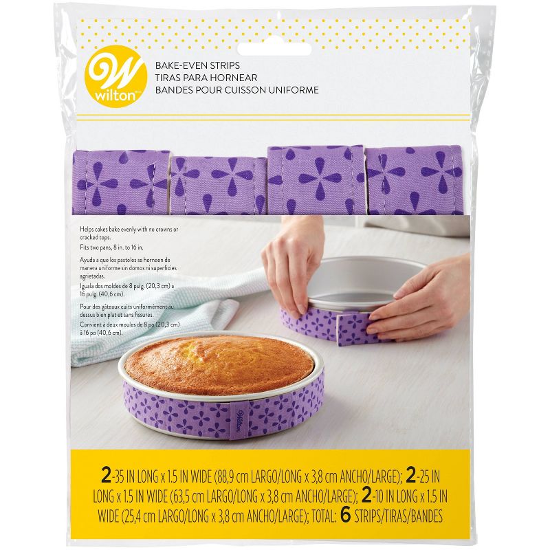 Wilton 6pc Bake-Even Cake Strips