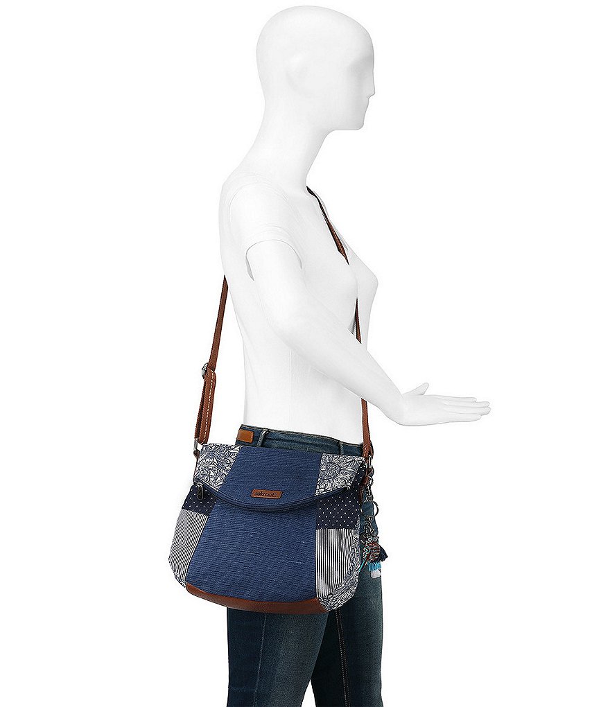 Sakroots Foldover Colorblock Crossbody Bag