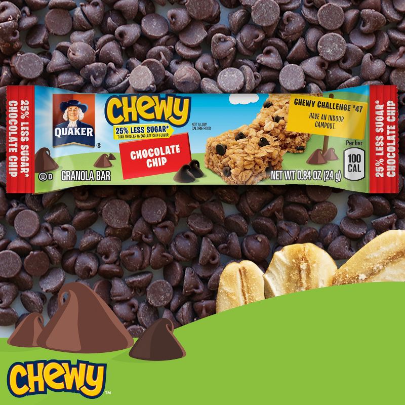 Quaker Chewy Low Sugar Chocolate Chip Granola Bars - 8ct