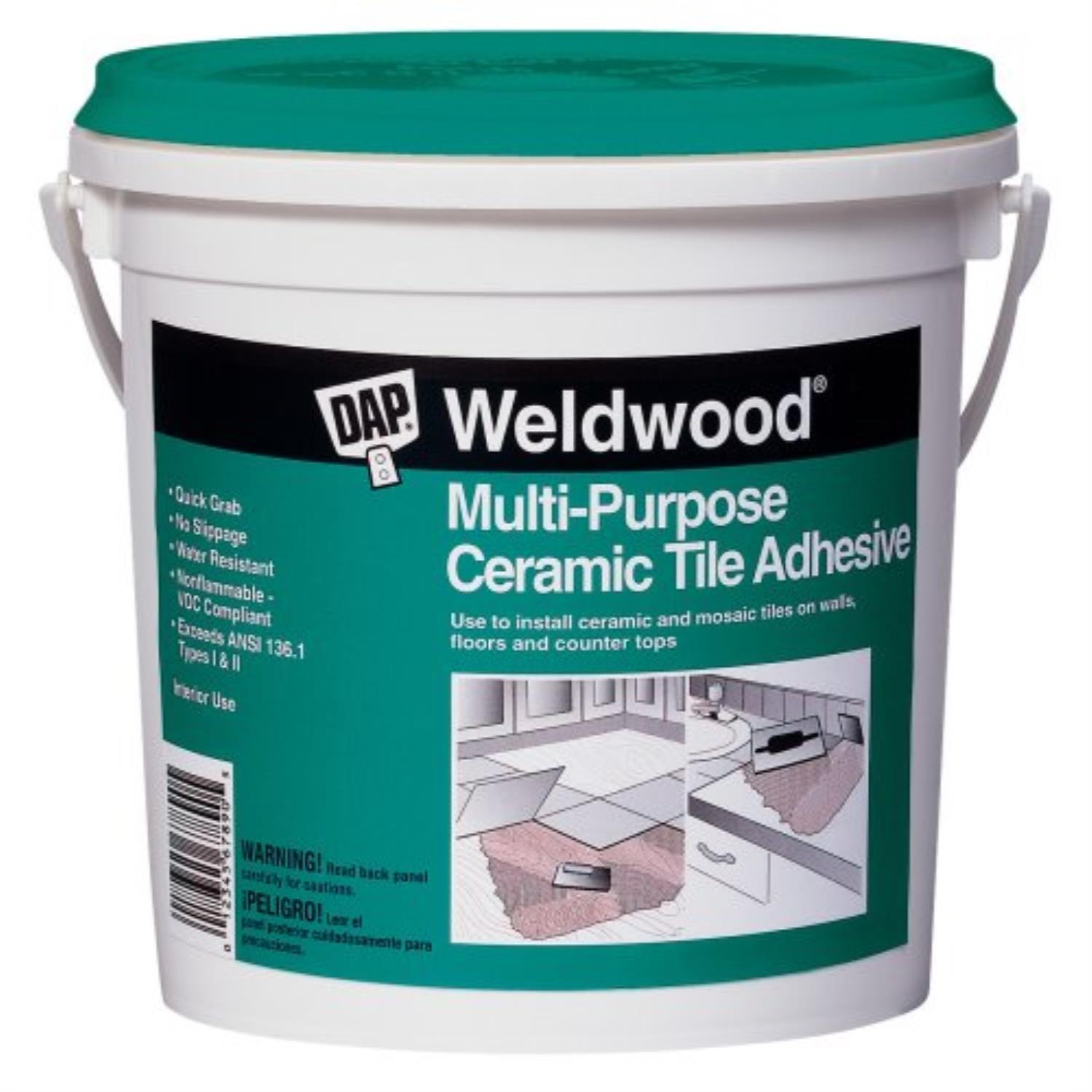 Dap 25190 Weldwood MultiPurpose Ceramic Tile Adhesive, 1Quart