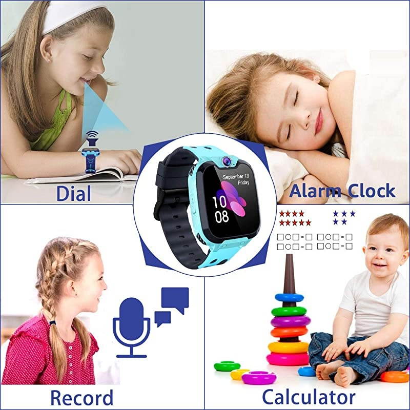 Smart Watch for Boys Girls HD Touch Screen Sports Smartwatch Phone with Call Camera Games Recorder Alarm Music Player for Children Teen Students