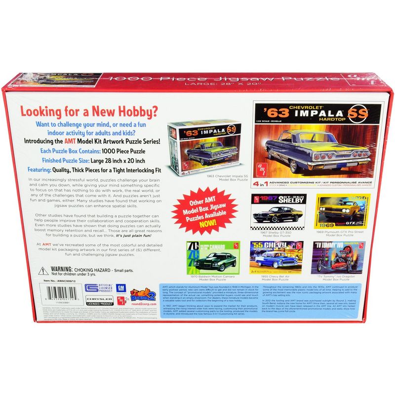 Jigsaw Puzzle 1963 Chevrolet Impala SS Hardtop MODEL BOX PUZZLE (1000 piece) by AMT