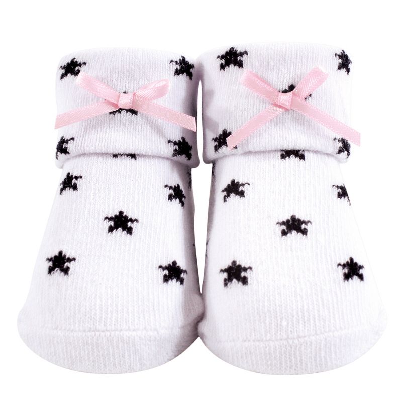 Luvable Friends Baby Boy Socks Set, Blue Bear, 0-6 Months