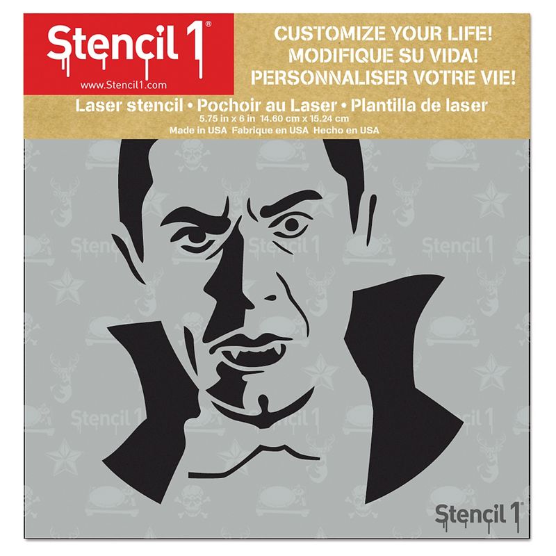 Stencil1 Dracula - Stencil 5.75" x 6"