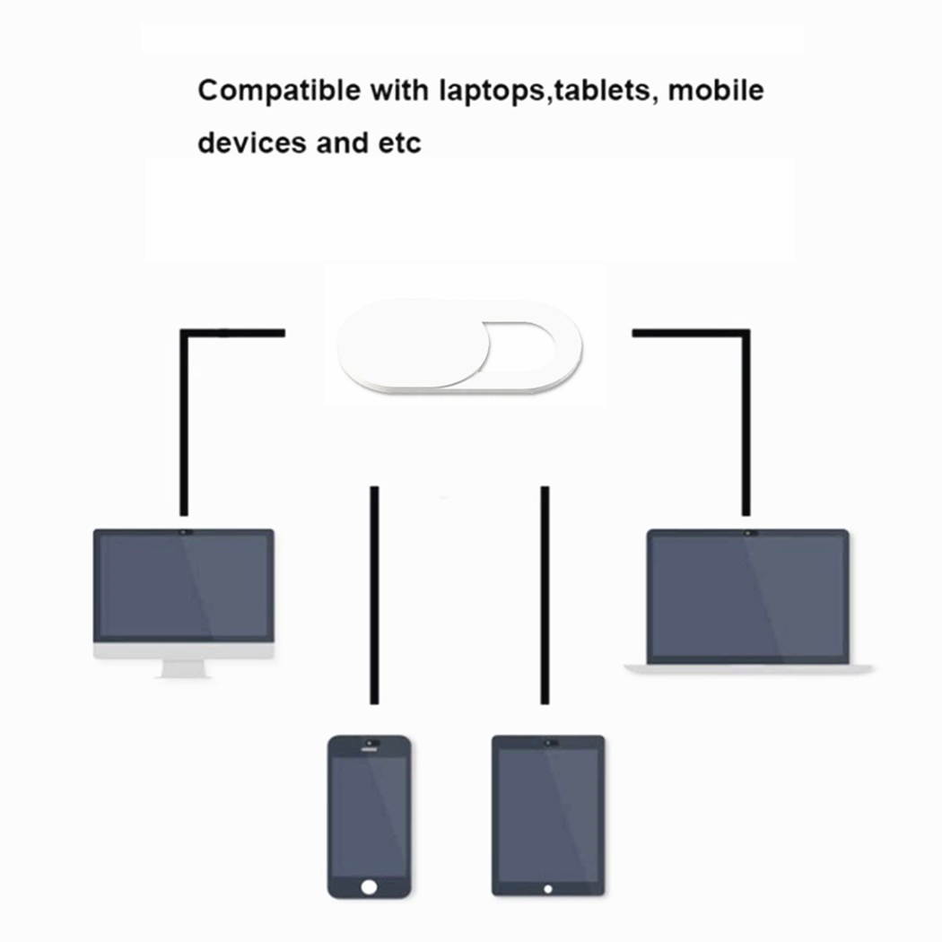 Webcam Cover Slide Ultra Thin Laptop Camera Cover Slide Blocker for Smart Phone Computer MacBook Pro iMac PC Tablet Notebook Surface Pro Echo Show Camera Protecting Your Privacy Security 6 Pack