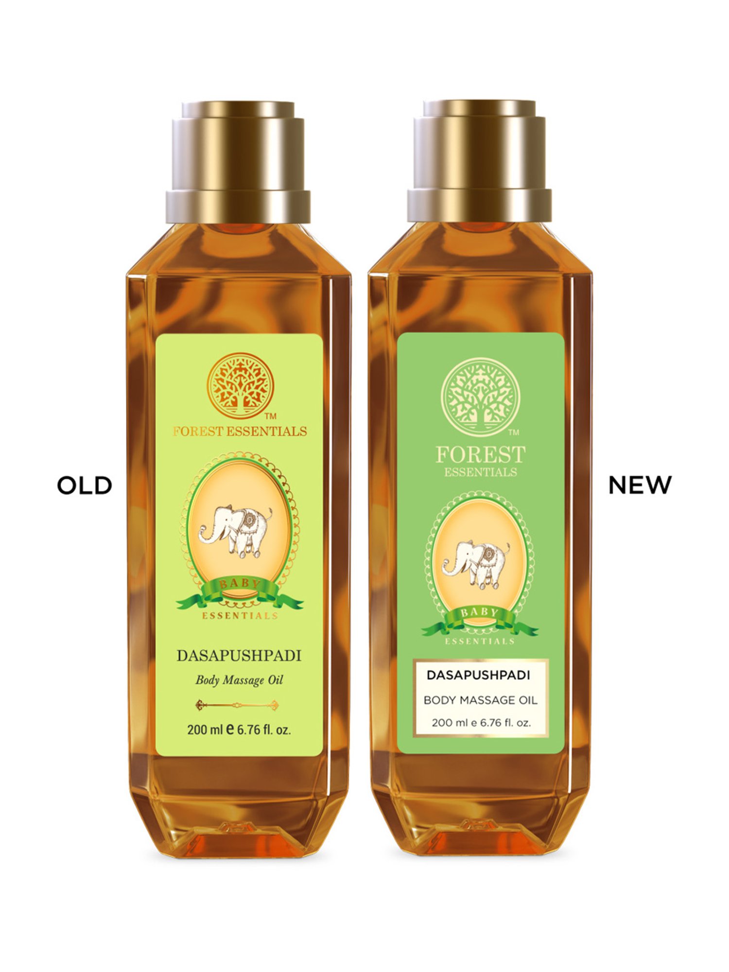 Forest Essentials Dasapushpadi Ayurvedic Natural Body Oil for Babies - 200 ml