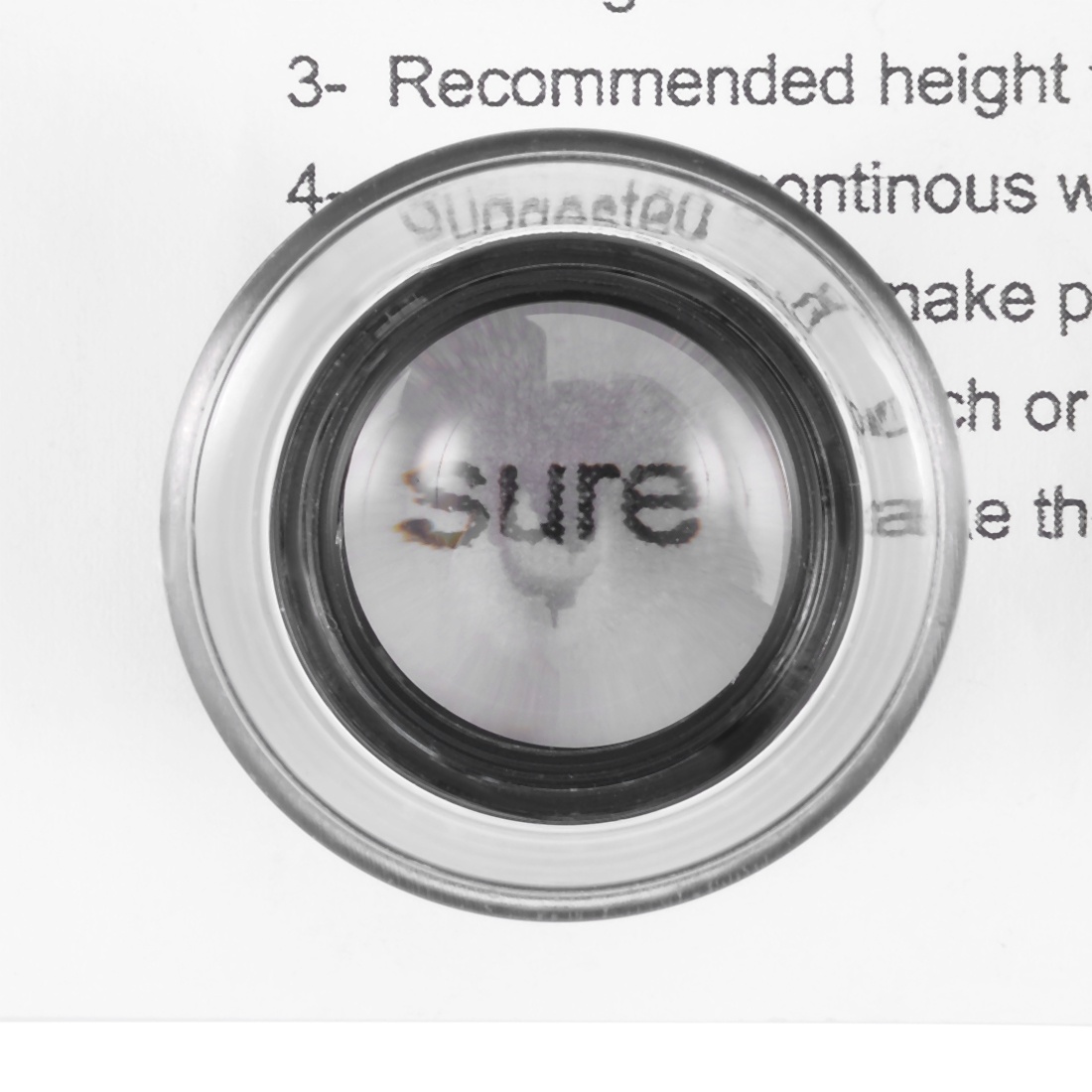 Magnifying Glass, 22mm 15X Handheld Magnifying Glass Lens Magnifier Black