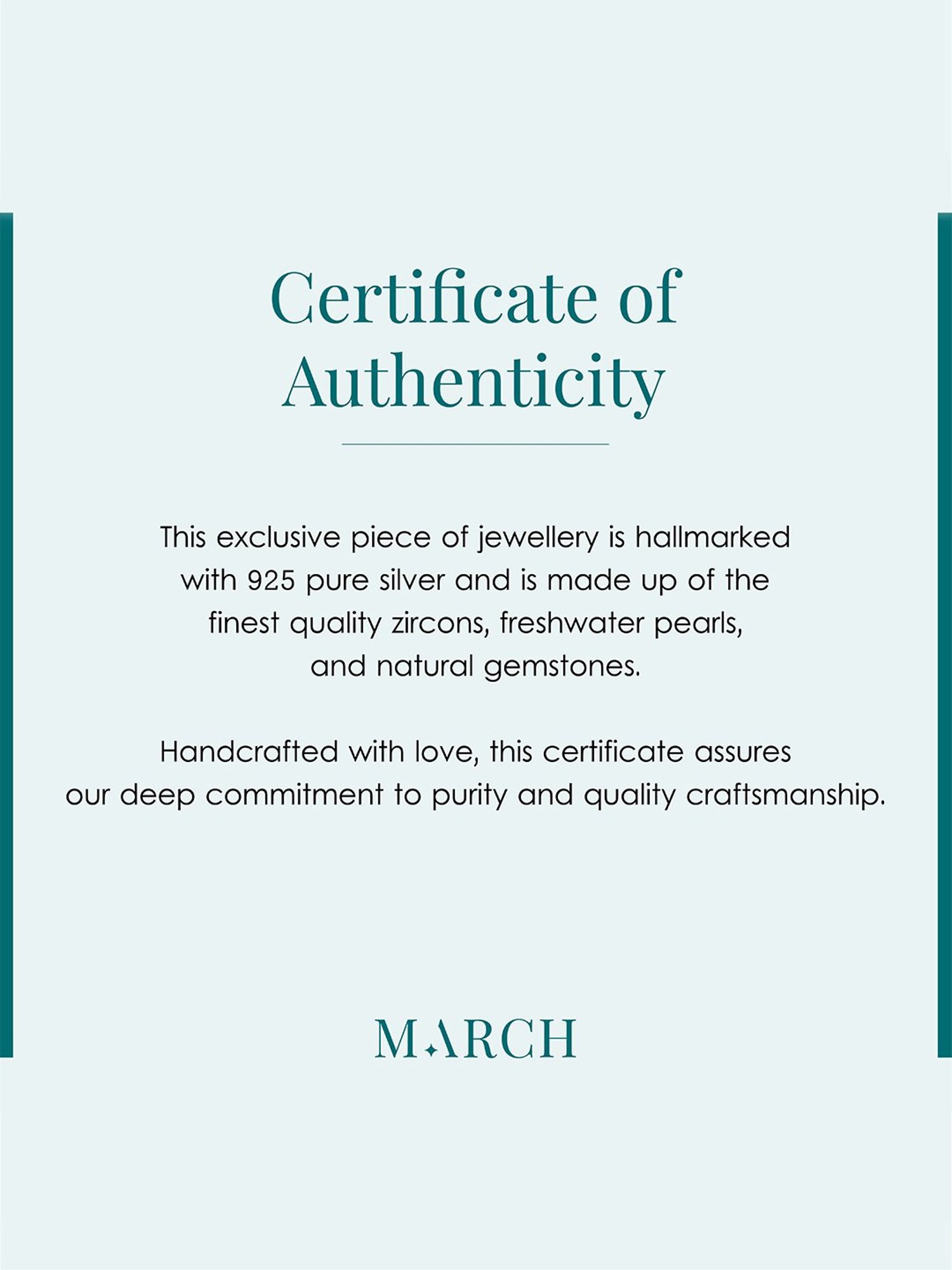 March by FableStreet 92.5 Sterling Silver Zircon Queen Ring for Women