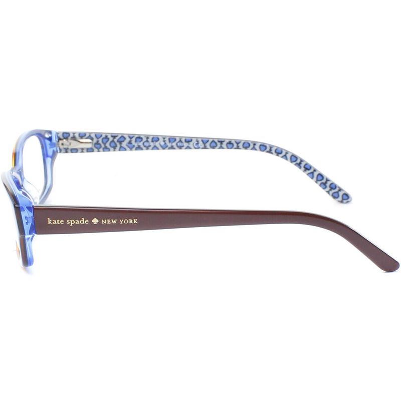 Kate Spade  JZM Womens Rectangle Eyeglasses Tortoise Royal Blue 53mm