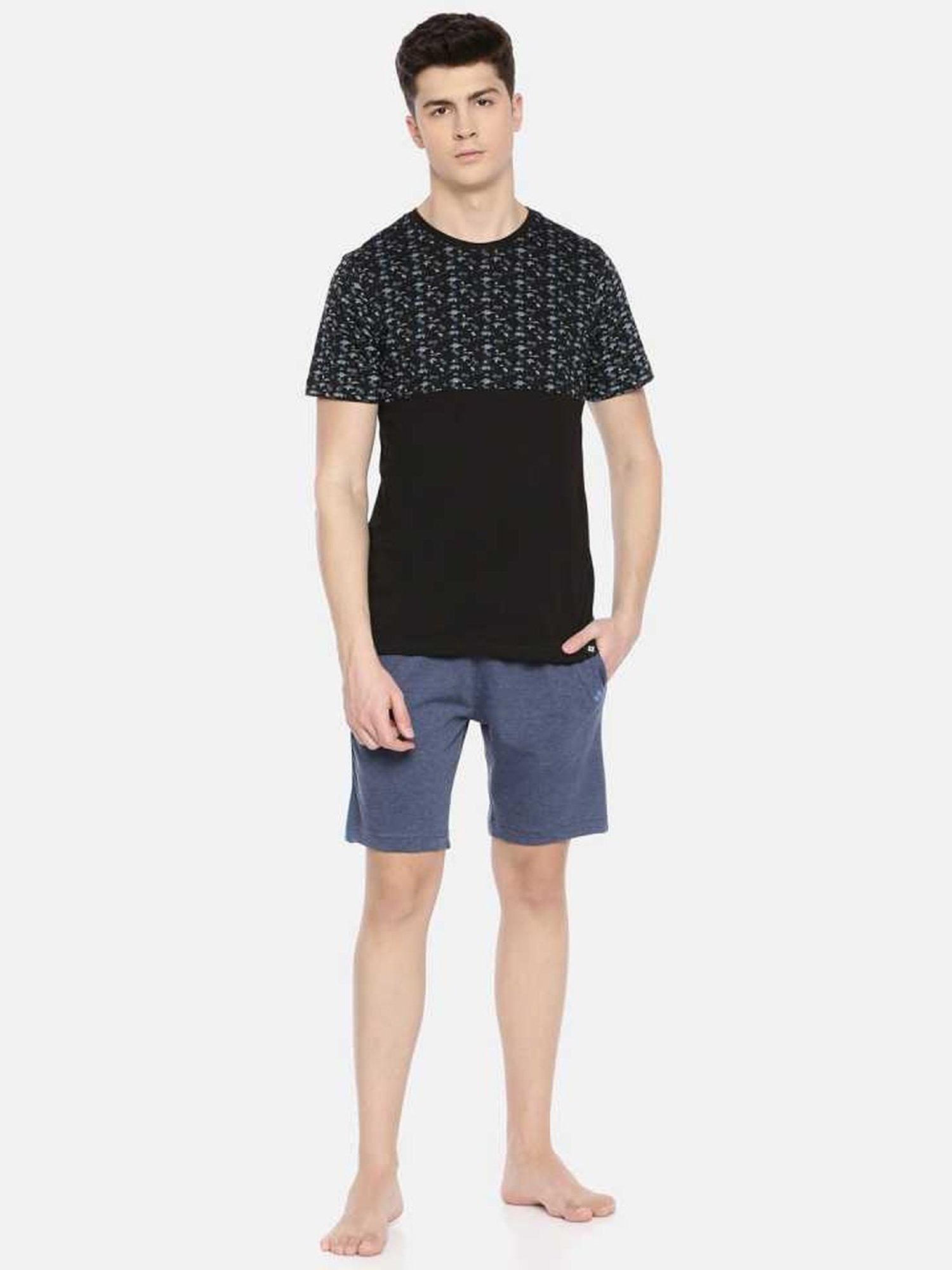 Dollar Black Regular Fit Printed T-Shirt