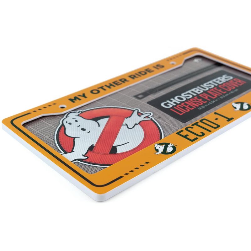 Just Funky Ghostbusters ECTO-1 License Plate Frame For Cars | Ghostbusters Collectible
