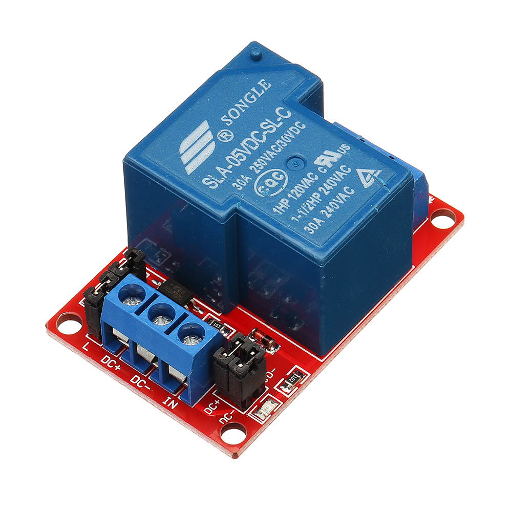 5pcs BESTEP 1 Channel 5V Relay Module 30A With Optocoupler Isolation Support High Low Level Trigger
