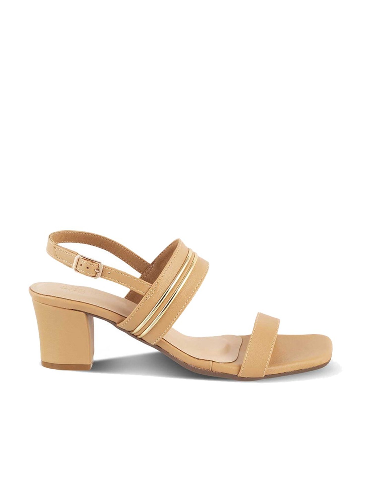 Tresmode Women's Beige Back Strap Sandals