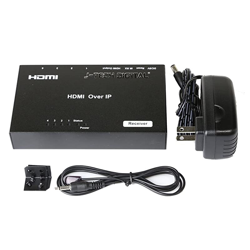 ProAV Unlimited 4x1 HDMI Extender Receiver Switcher by Single Ethernet Cable up to 400ft (Receiver)