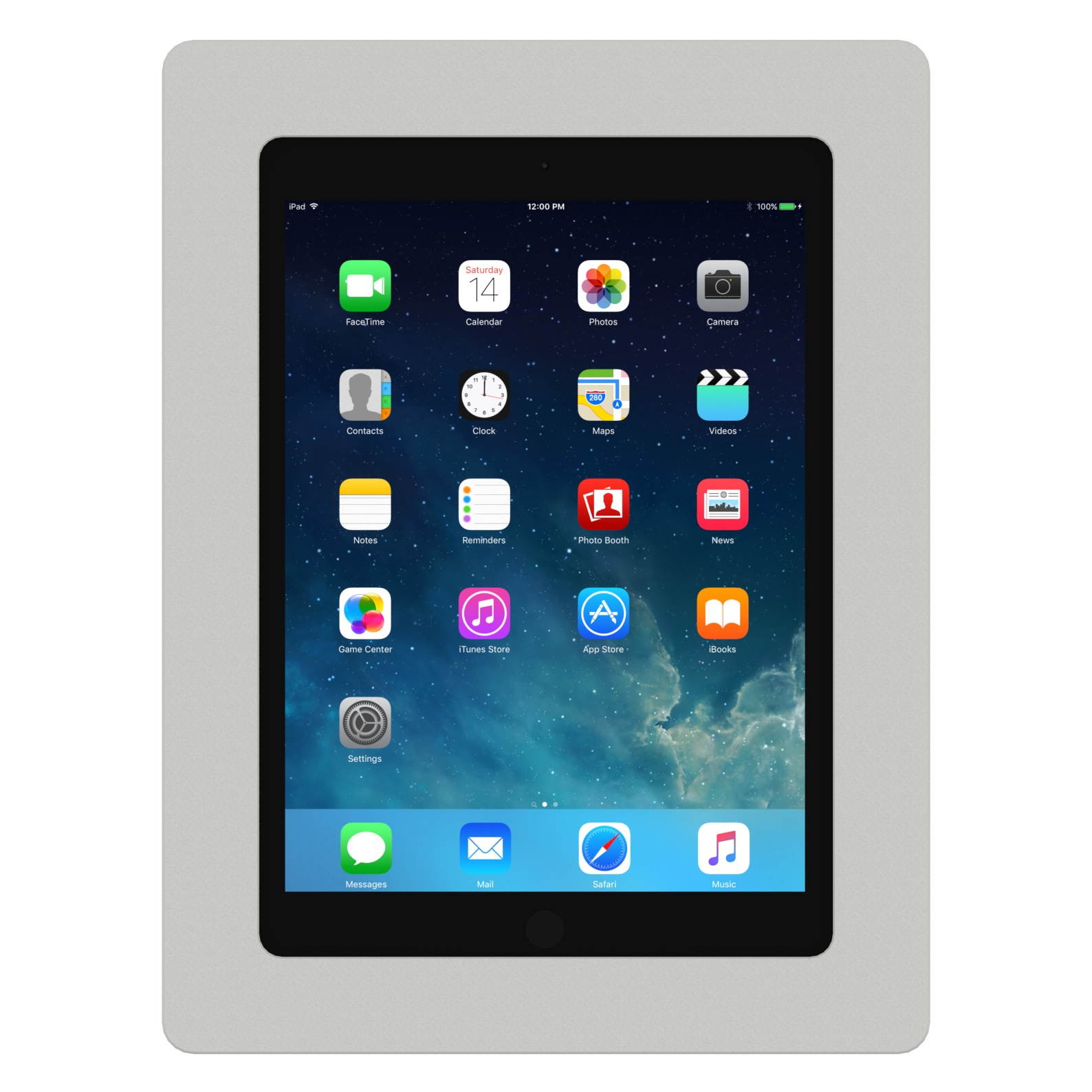 VidaMount Light Grey VESA Enclosure compatible with iPad (5th / 6th Gen) 9.7"/Pro 9.7", Air 1/2