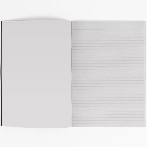 Rhino Exercise Book, A4, 80 page, 8mm ruled & blank alternate pages, Dark Green Cover (Pack of 10)