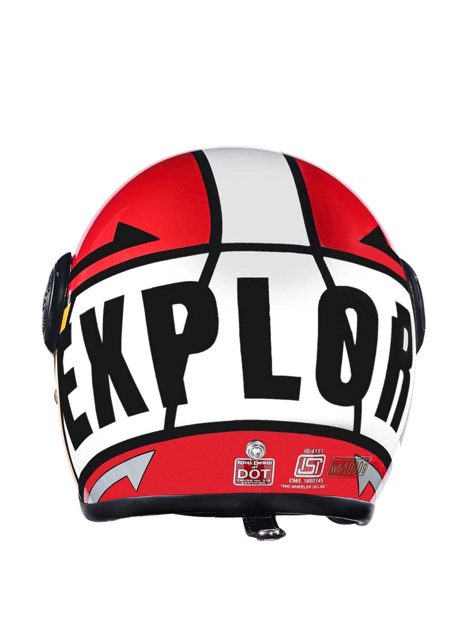 Royal Enfield Red Printed Large Helmet