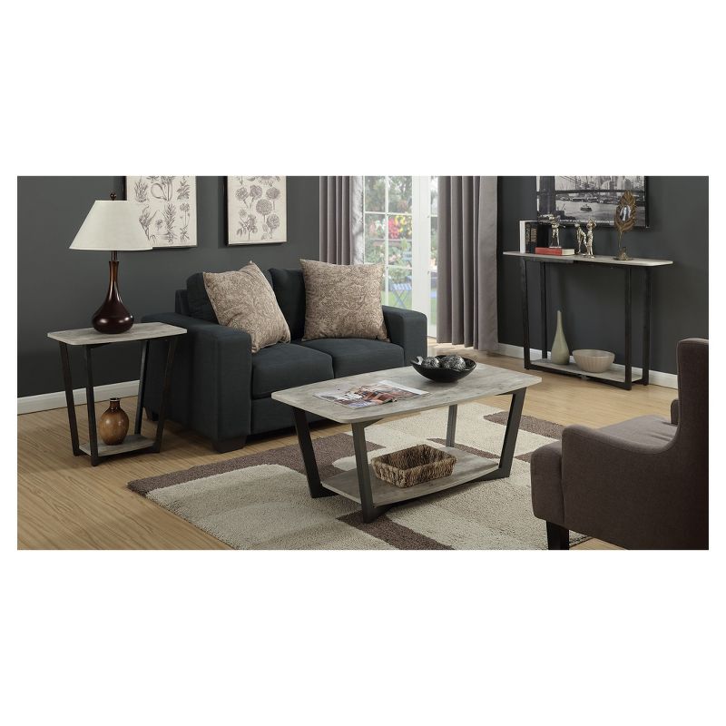 Graystone Coffee Table Faux Birch/Slate Gray - Breighton Home