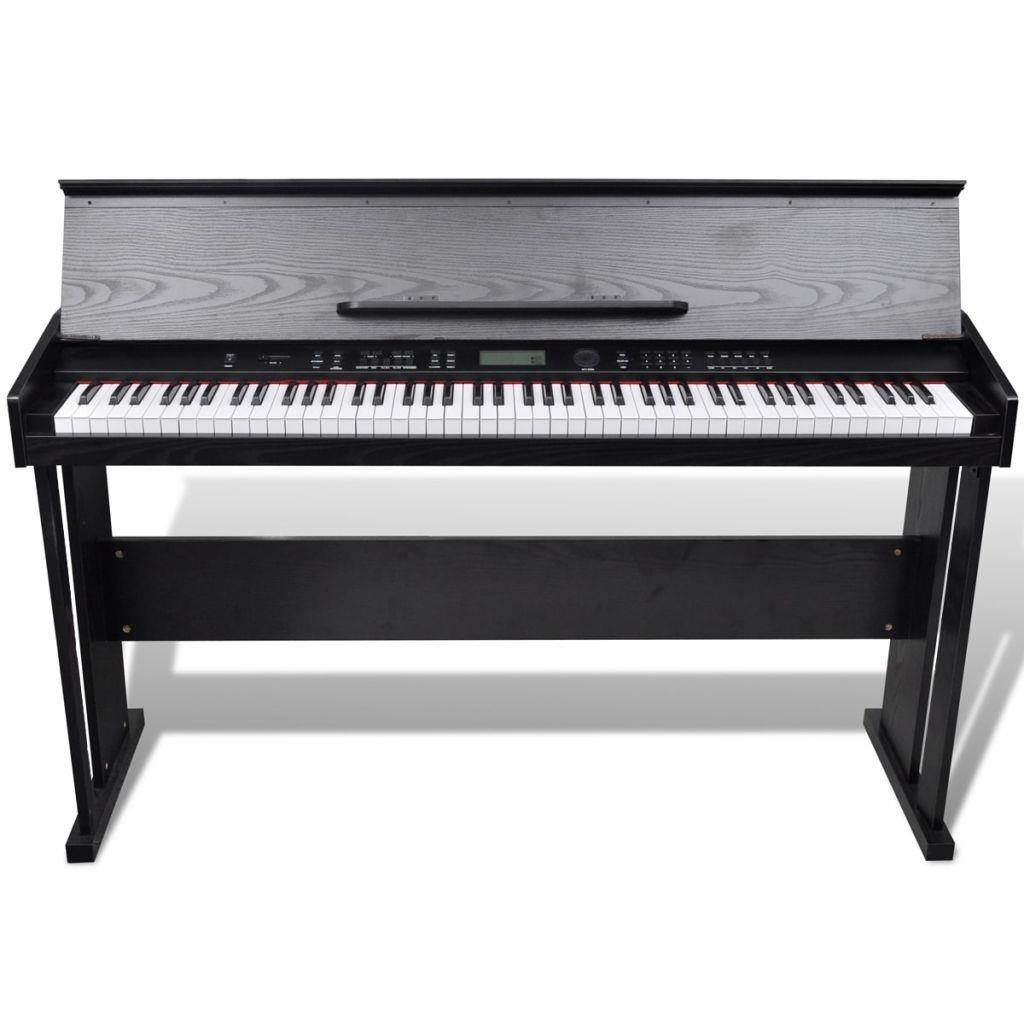 vidaXL Classic Electronic Digital Piano with 88 Keys & Music Stand