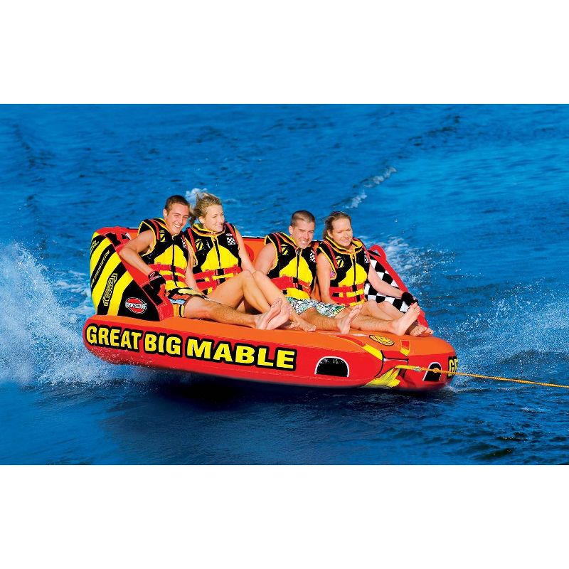 Sportsstuff Mable 4-Rider Towable Tube & Airhead 4K Booster Towing System
