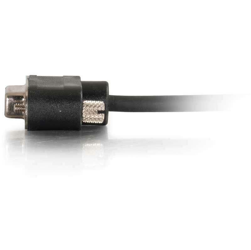 C2G 15ft Serial RS232 DB9 Cable with Low Profile Connectors M/F - In-Wall CMG-Rated - 15 ft Serial Data Transfer Cable