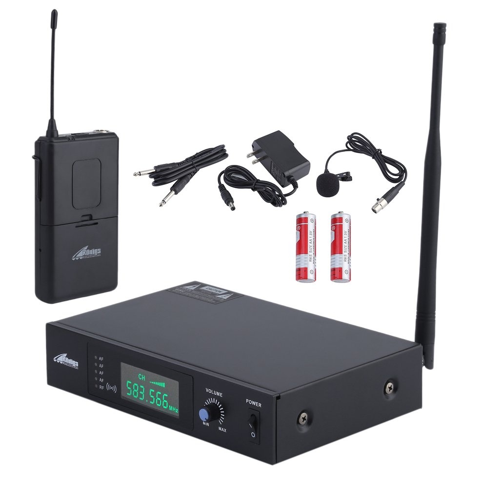 Headphone RADIGS RWM60U UHF Headset Wireless Microphone System,black
