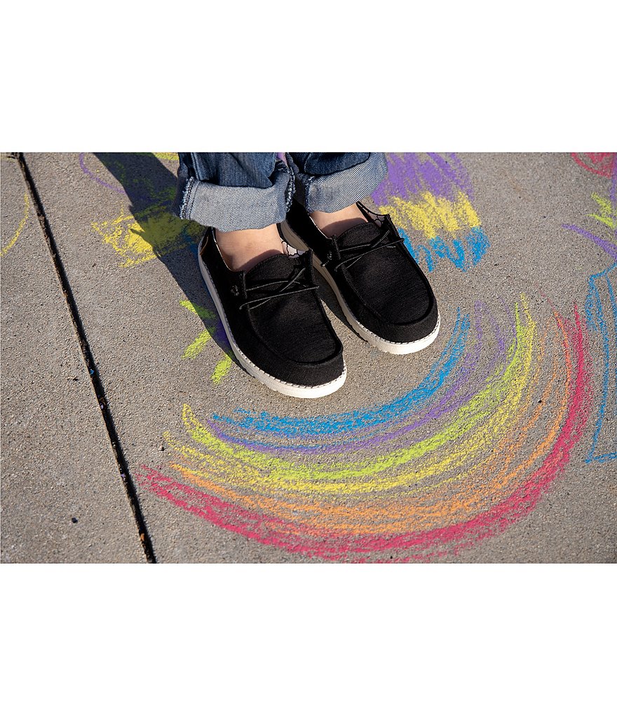 Hey Dude Girls' Wendy Linen Washable Slip-Ons (Youth)