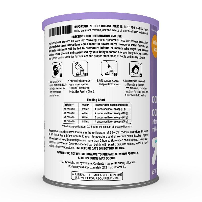 Complete Comfort Infant Formula Powder with Iron - 29.8oz - up & up™