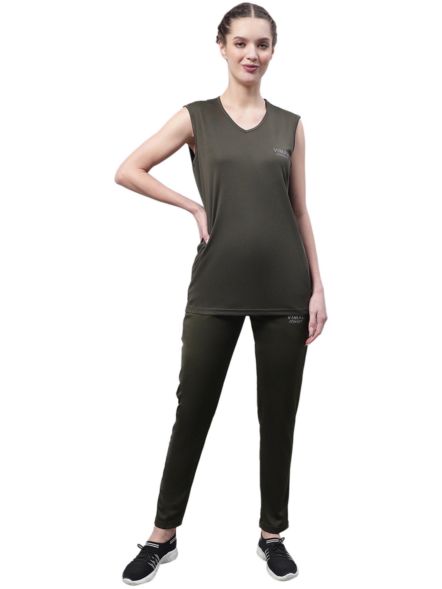 Vimal Jonney Green T-Shirt With Trackpants