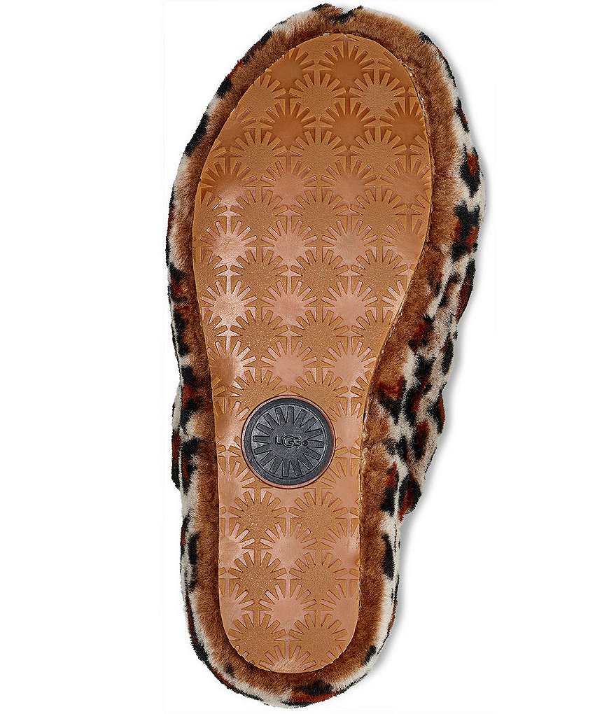 UGG&reg; Fluff Yeah Leopard Print Fur Slides
