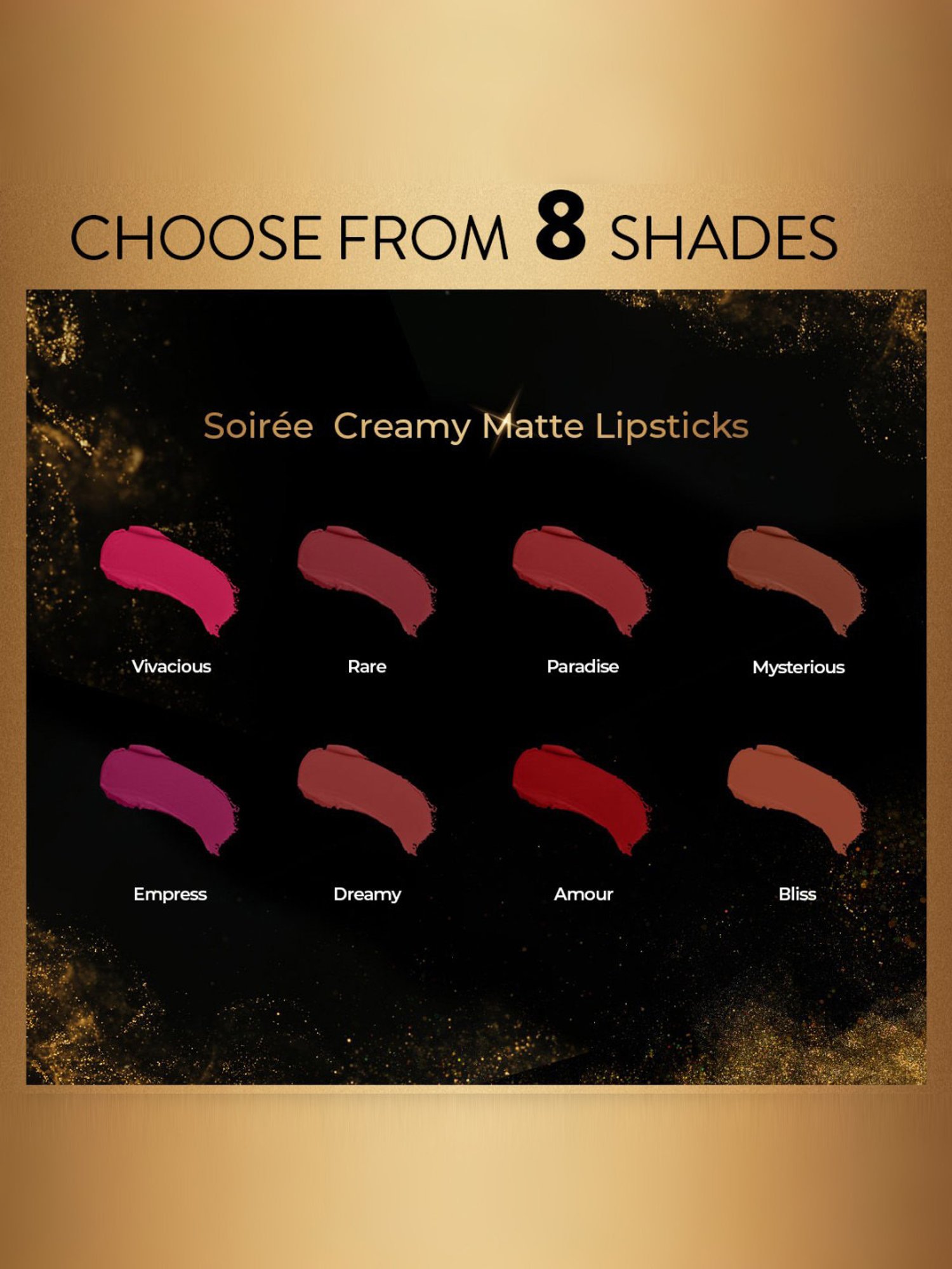 MyGlamm Manish Malhotra Soiree Creamy Matte Lipstick Dreamy - 4.2 gm