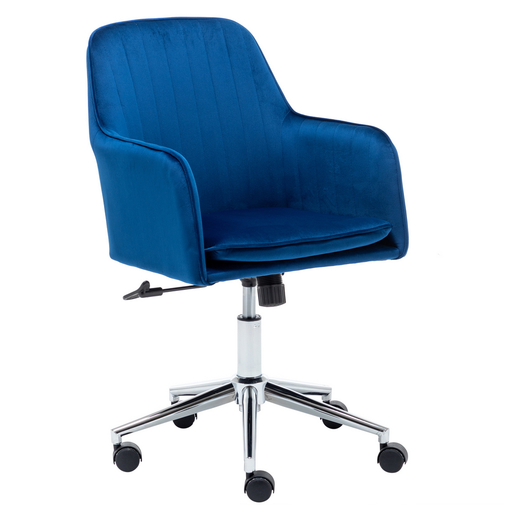 Velvet fabric Office Desk Chair with Mid-Back