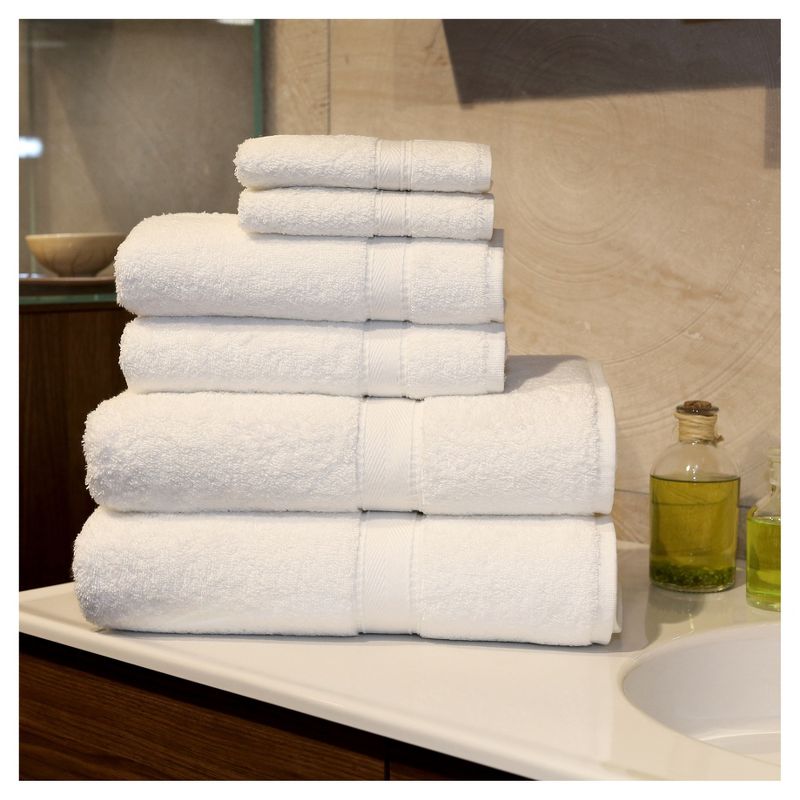 Terry Towel Combination 6pc Set White - Linum Home Textiles