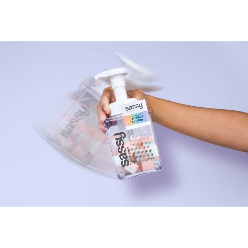 SASSY Refillable Foaming Handwash - Refreshing Scent of Water Lily & Blue Ginger - 0.5oz