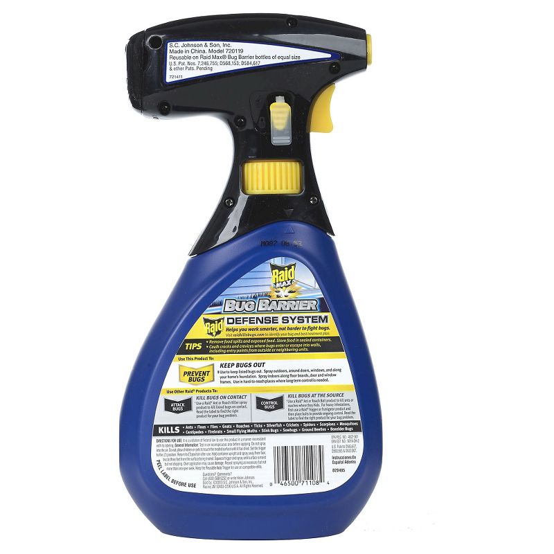 Raid Max Indoor/Outdoor Bug Barrier - 30 fl oz