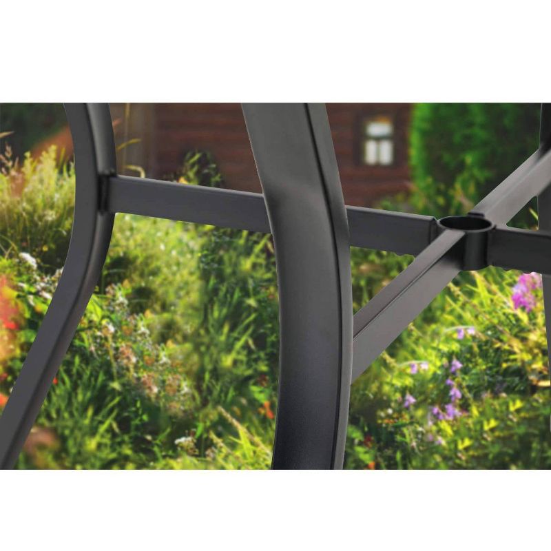 4-Person Rockshire Rectangle Pub Table - Natural and Black - Aiden Lane