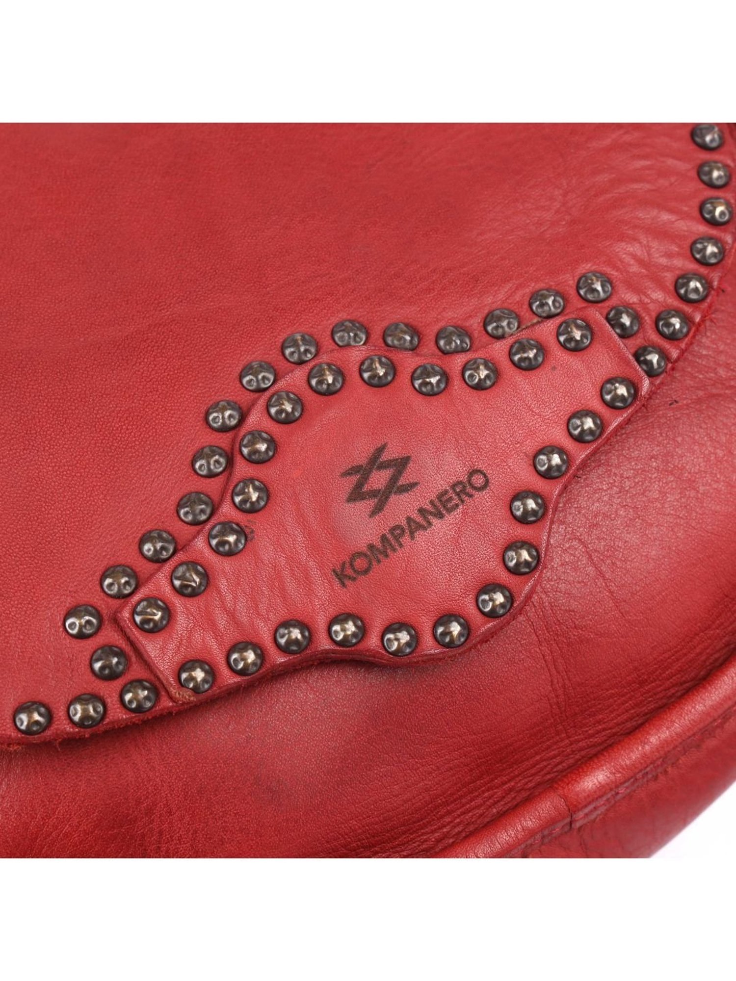 KOMPANERO Alaska Red Embellished Medium Sling Handbag