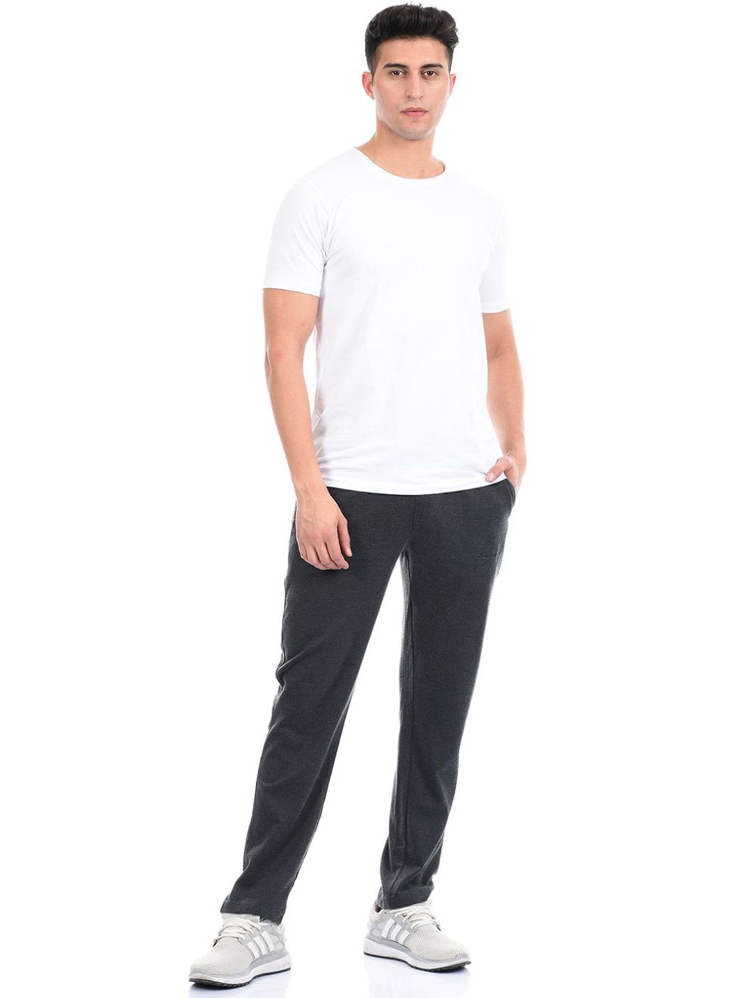 London Fog Grey Regular Fit Trackpants