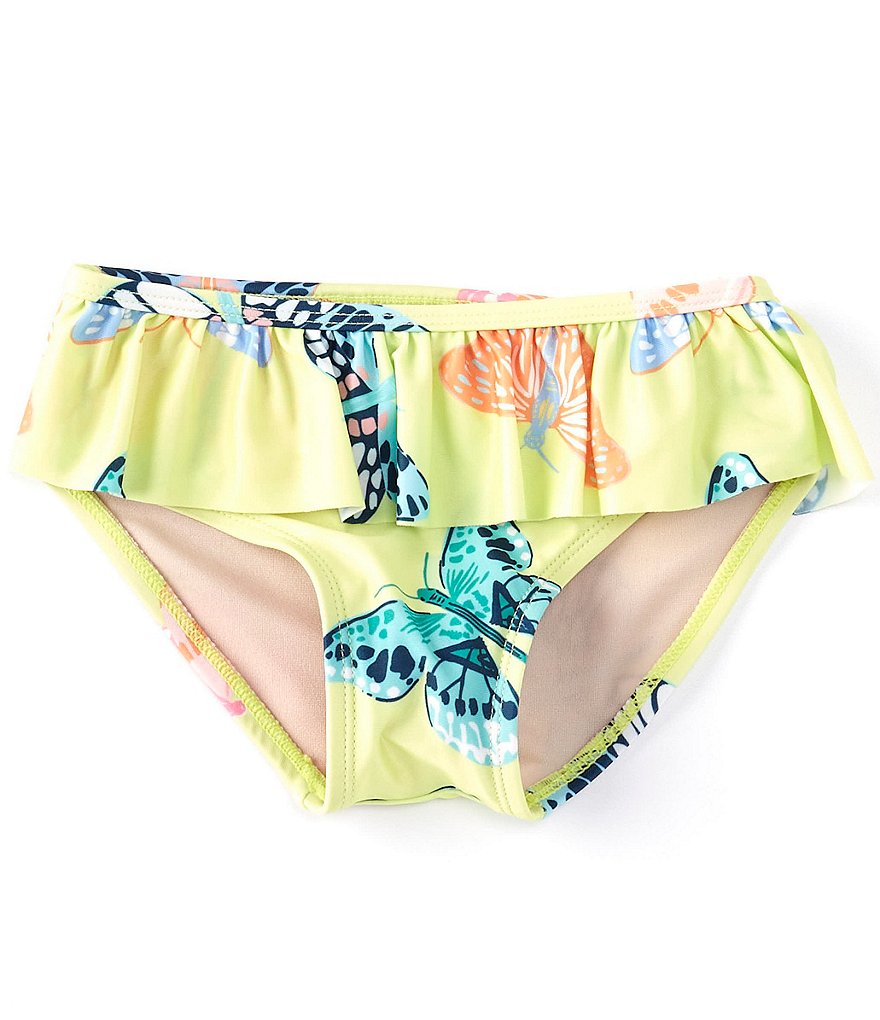 Tea Collection Little Girls 2-6 Butterflies Print Ruffle Bikini Bottom