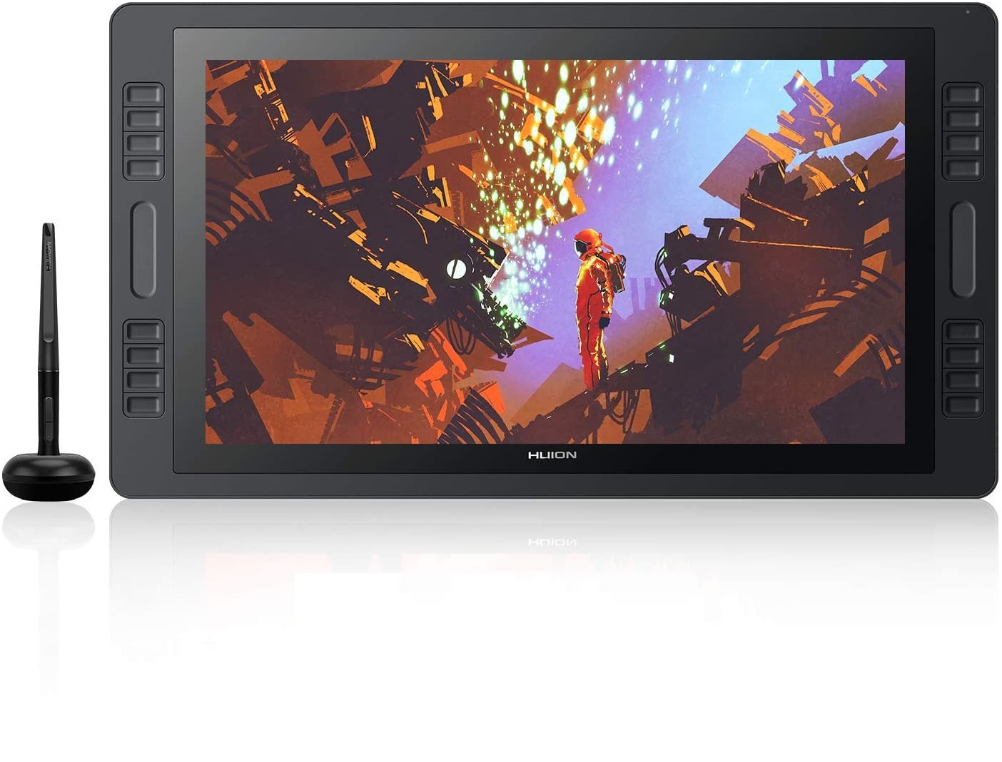 2019 Huion KAMVAS Pro 20 Drawing Monitor Tilt Function Battery-Free Stylus 8192 Pen Pressure with 16 Press Keys and 2 Touch Bars - 19.5 Inch