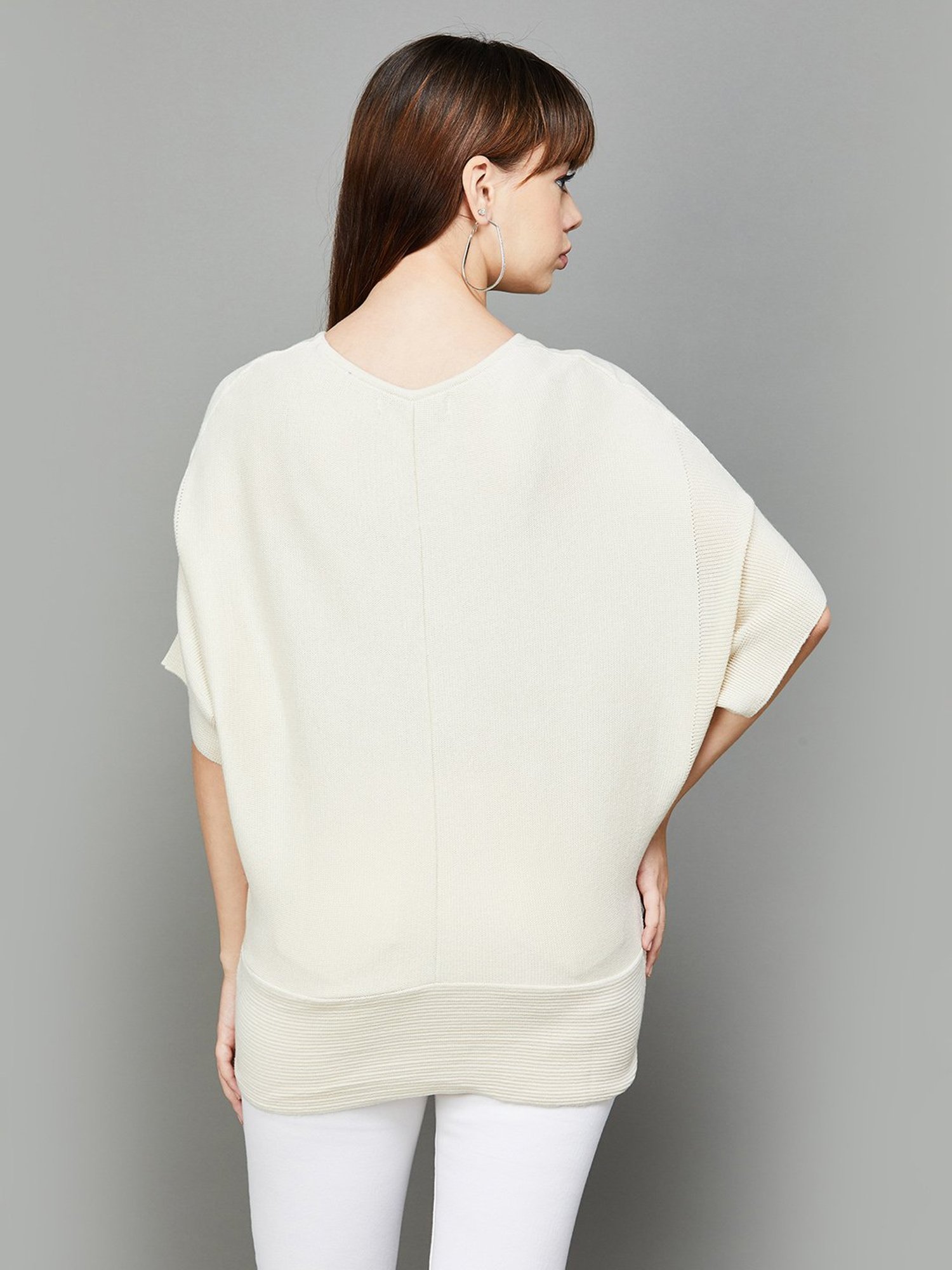 Colour Me by Melange Off-White Regular Fit Top