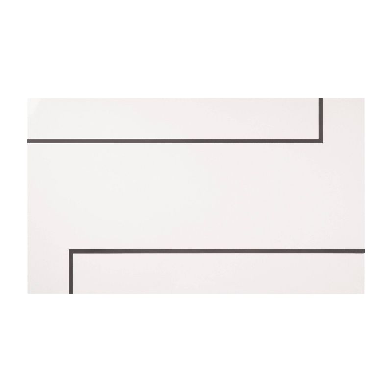 7pc Mcguffey Contemporary Dining Table Dining Set White/Black/Ivory - miBasics