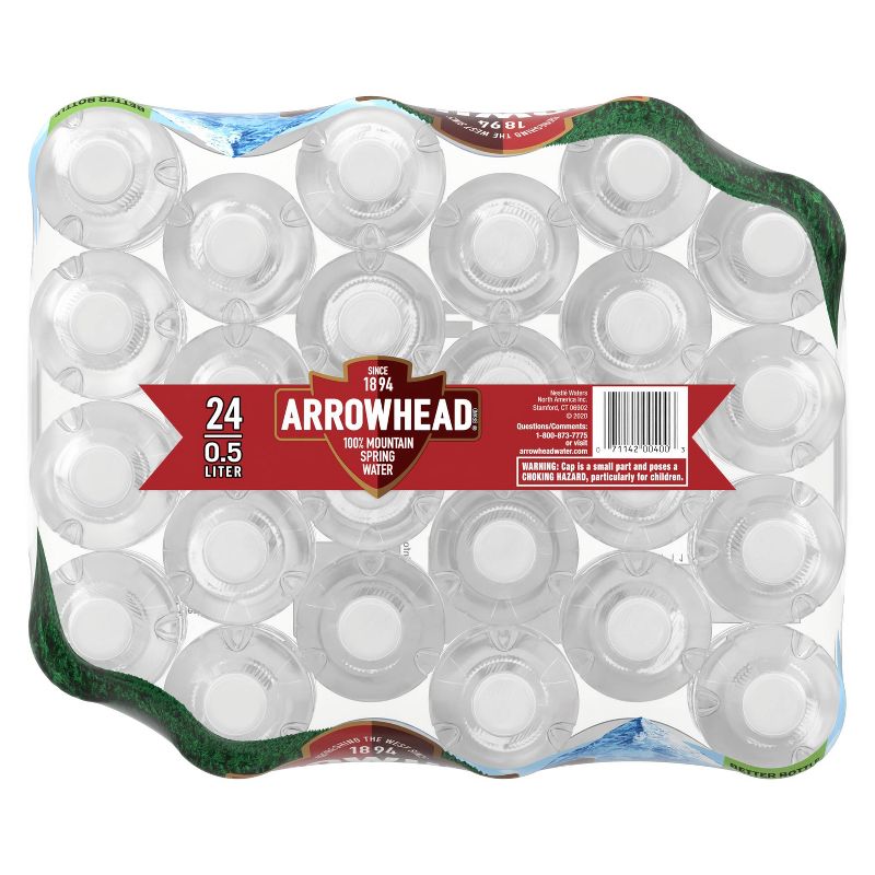 Arrowhead Brand 100% Mountain Spring Water - 24pk/16.9 fl oz Bottles