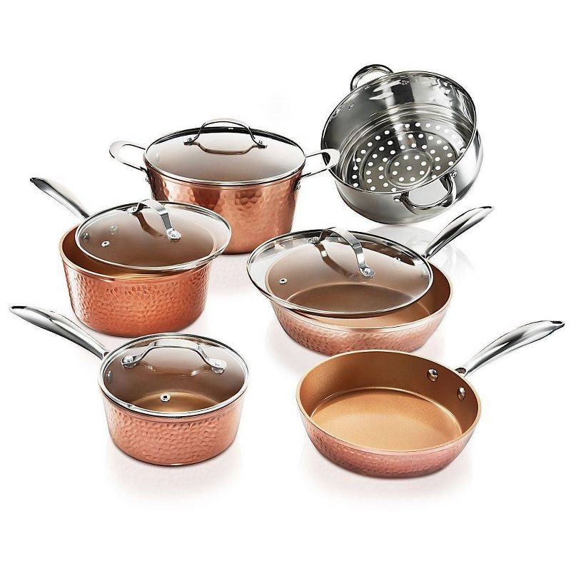 Gotham Steel Hammered Copper 15pc Cookware/Bakeware Set