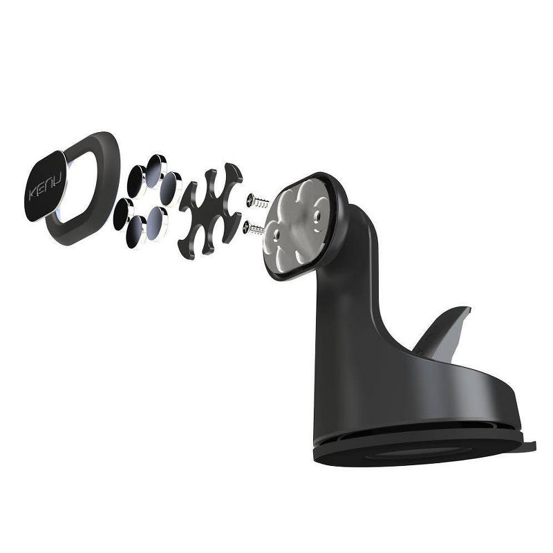 Kenu Airbase Magnetic Premium Dash & Windshield Suction Mount - Black